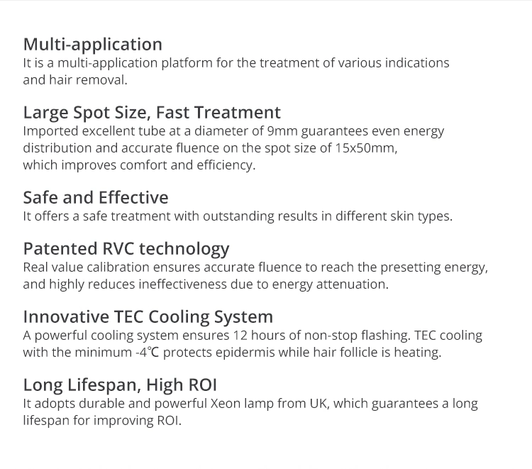 Gsd IPL E Light System Hair Removal Skin Rejuvenation Laser Pigmentation Removal Beauty Machine